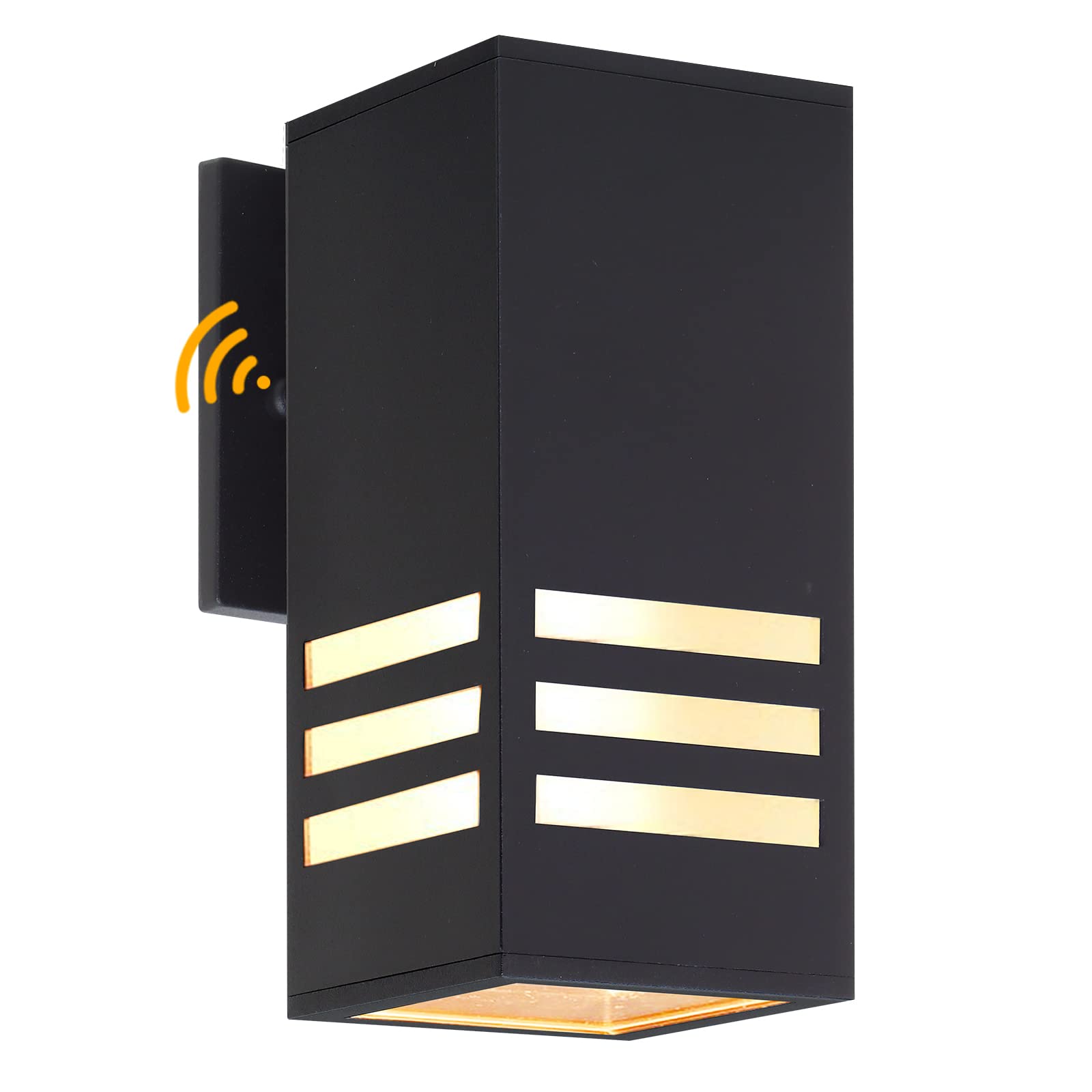 ZUUKOLE Dusk to Dawn Outdoor Wall Lantern, Exterior Lighting - ETL Listed, Aluminum Anti-Rust Waterproof Wall Mount Rectangular 