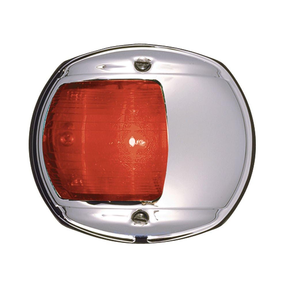 Perko LED Side Light - 12V Chrome Plated Housing - Red - Model 0170MP0DP3 - One Size - Plastic