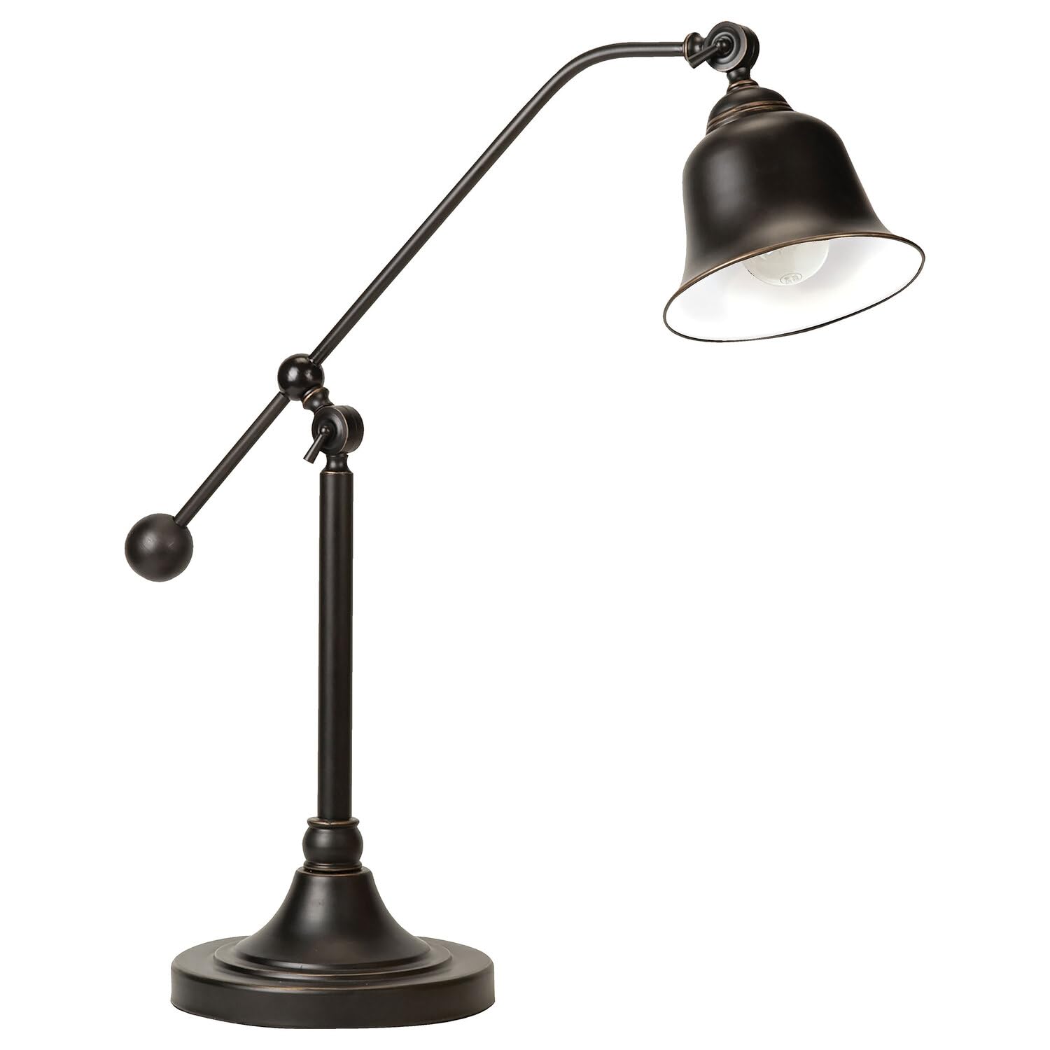 Coaster Home Furnishings Dark Bronze Bell Shade Table Lamp - Elegant Metal Design