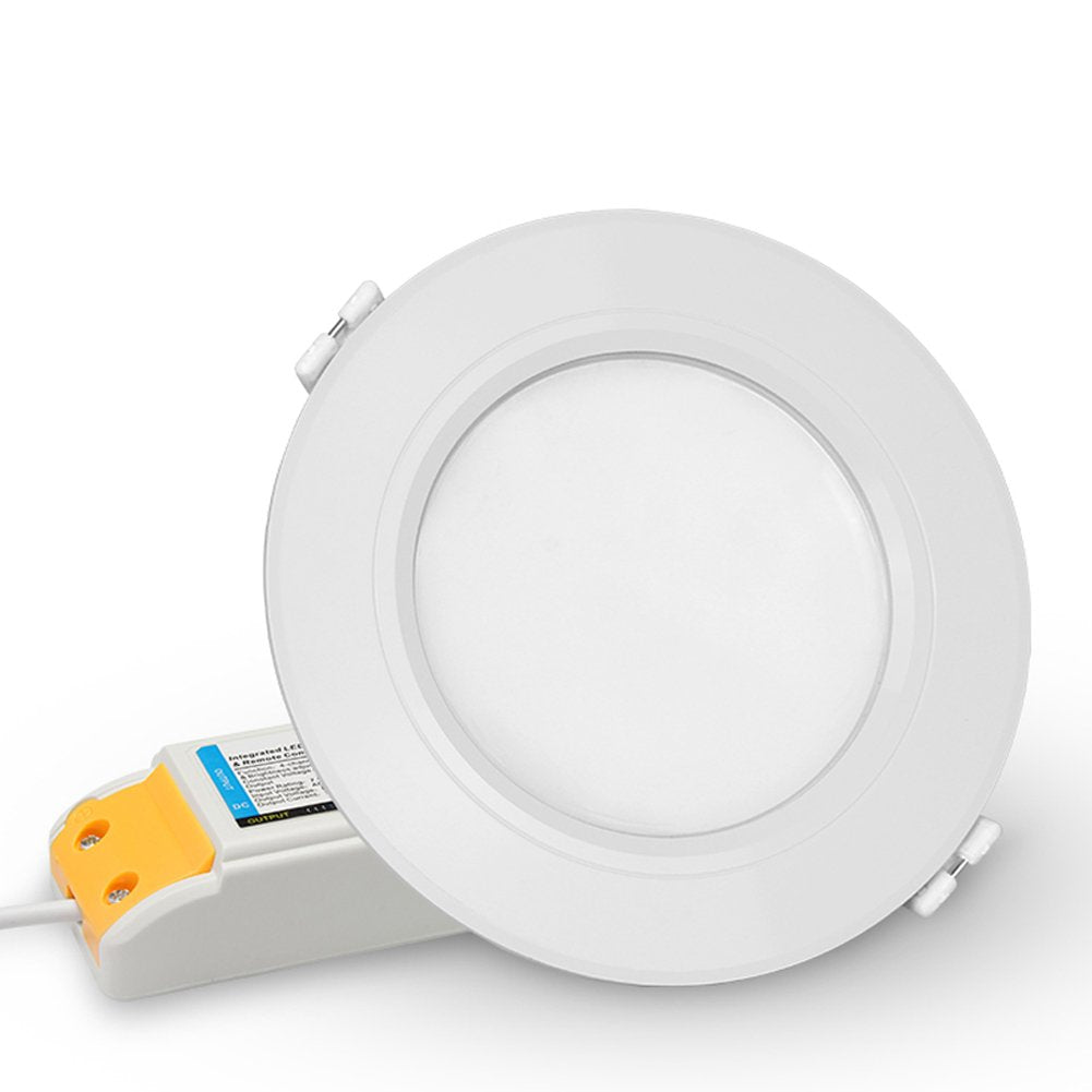 LGIDTECH FUT068 Miboxer 6W RGB+CCT LED Recessed Ceiling Downlight AC 100-240V,Color Changing & Temperature Adjustable,Memory Fun