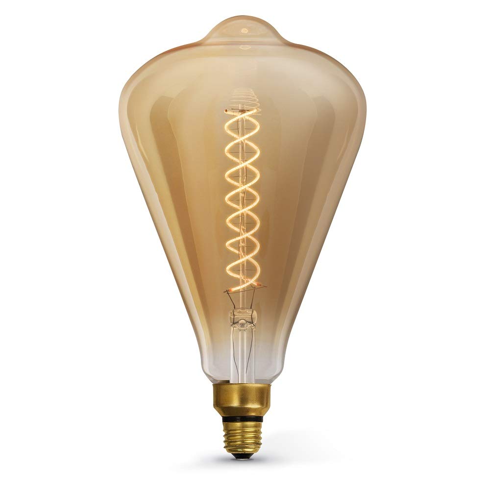Feit Electric Vintage Amber Glass Led Bulb - 60W Equivalent, 10 Year Life, Dimmable, 2100K