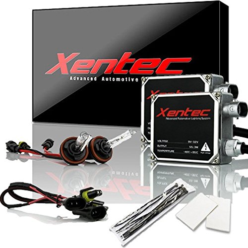 Xentec 55W Ballasts Bundle with 2 H11 Xenon Bulbs 6000K Ultra White Offroad