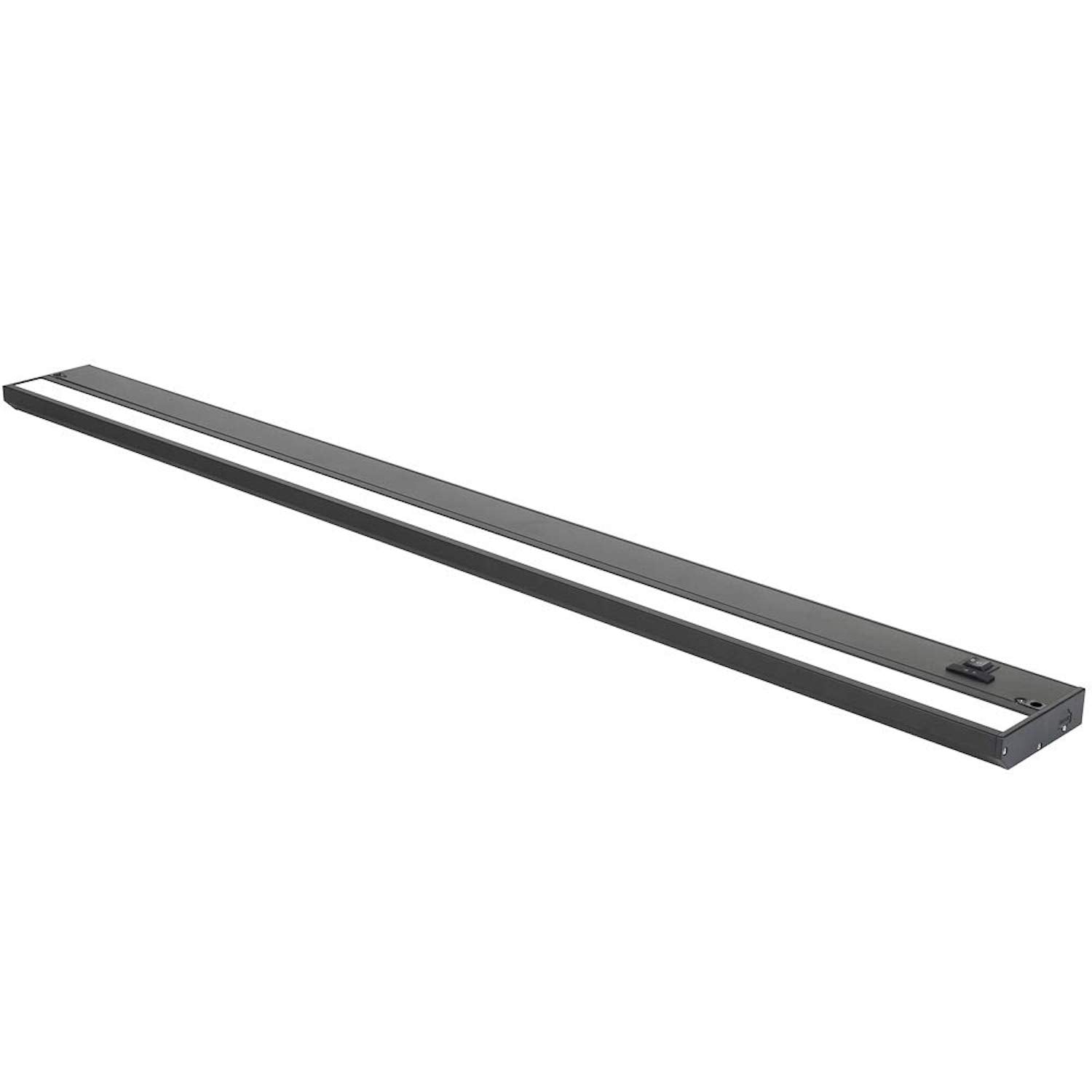 Led Under Cabinet Lighting Hardwired - 3Cct 40 Inch Black Finish - Undercabinet Lights For Kitchen - Linkable Undercounter Dimmable Plug In Light Or Hard Wired - Under Counter Fixture Direct Wire