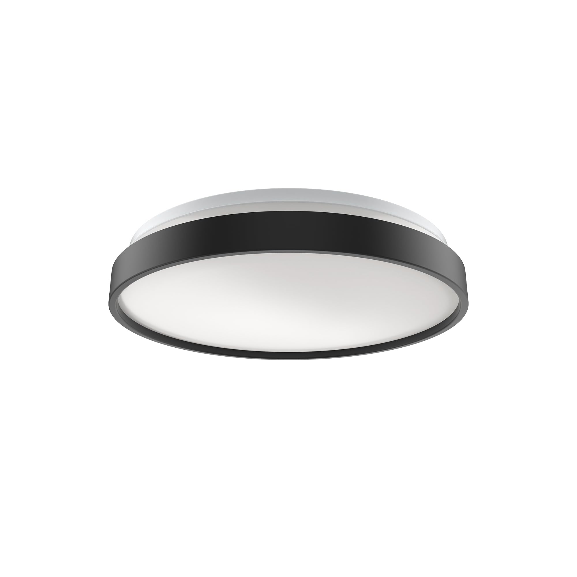 Dymond 15" Matte Black Led Ceiling Light Dimmable Flush Mount 5-In-1 Adjustable Color Temperature 2700K 3000K 3500K 4000K 5000K Selectable Cct Warm White To Daylight