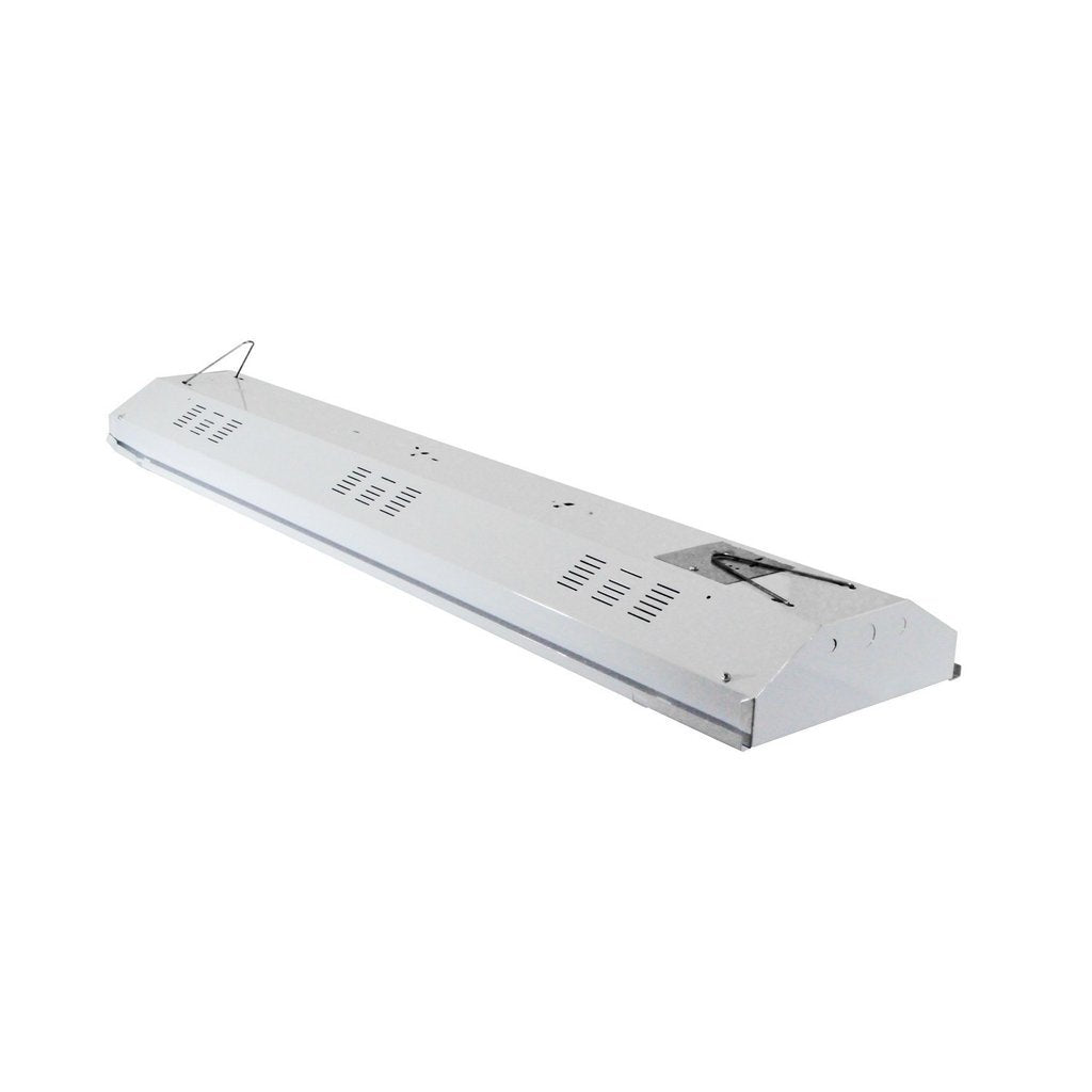 Four-Bros 4-Lamp T8 High Bay Fluorescent Fixture, 120-277V, Metal, Halide, Model HB4-T8