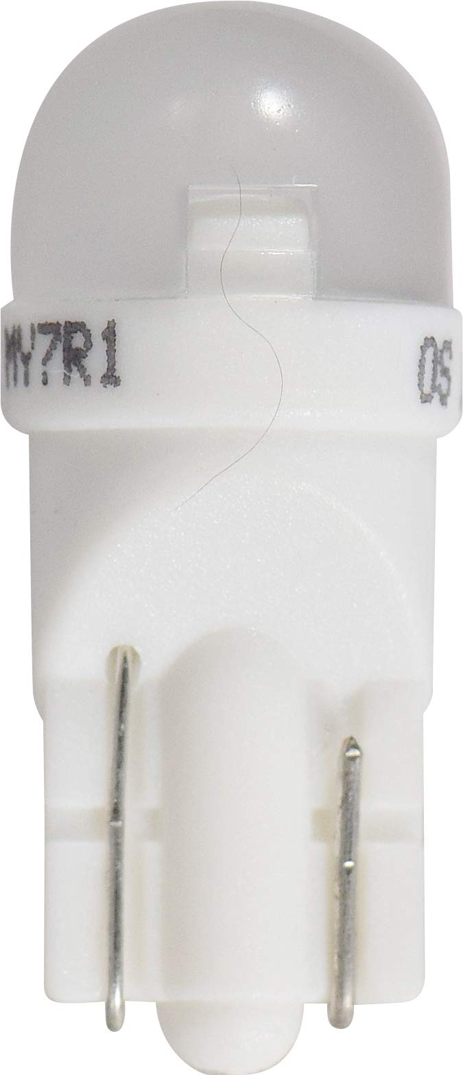 SYLVANIA 194 T10 W5W LED Red Mini Bulb - 2-Pack, Ideal for Interior Lighting, Model 31117