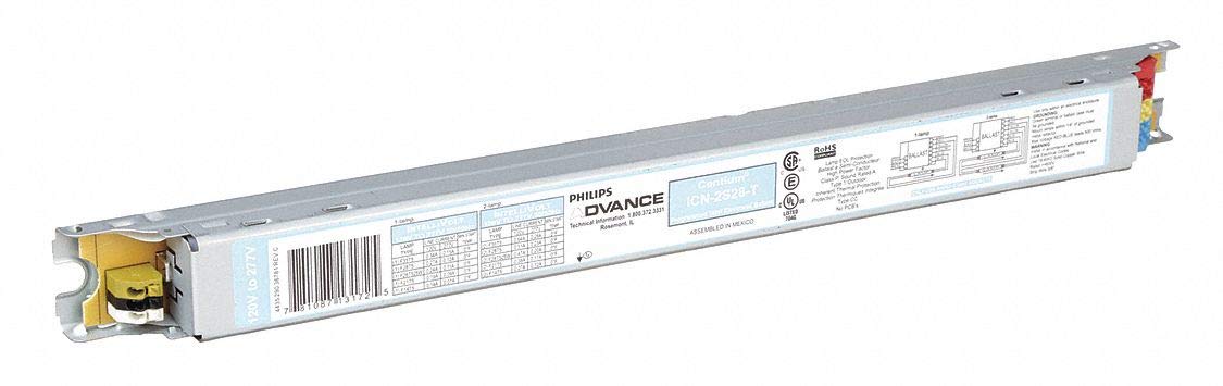 Advance ICN-2S28-T Fluorescent Ballast, 2-Lamp, 28W, T5 F28T5, 120/277V