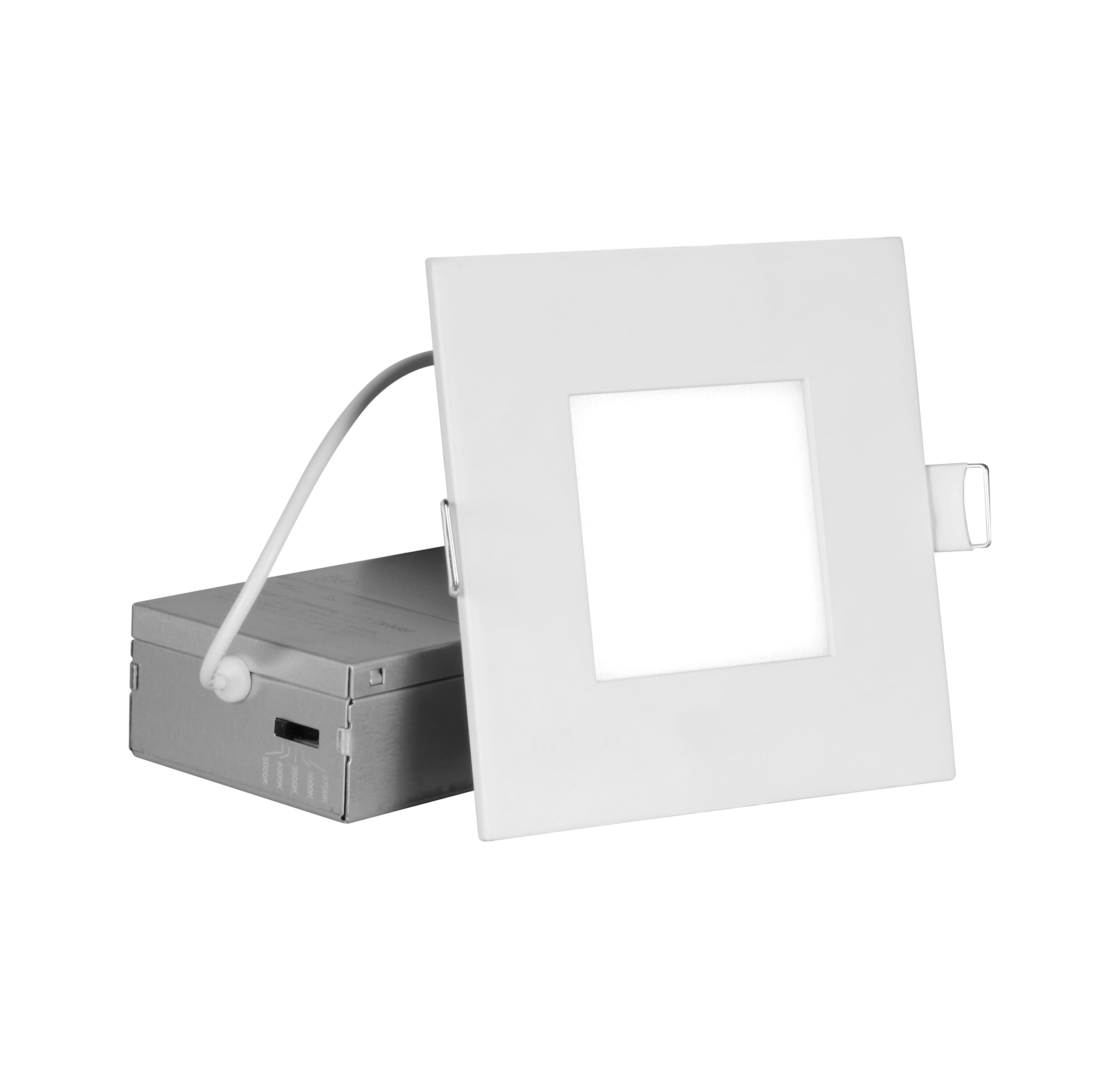 REL Selectable 4 in. Square Remodel LED Downlight Kit (REL41120SSQWH)