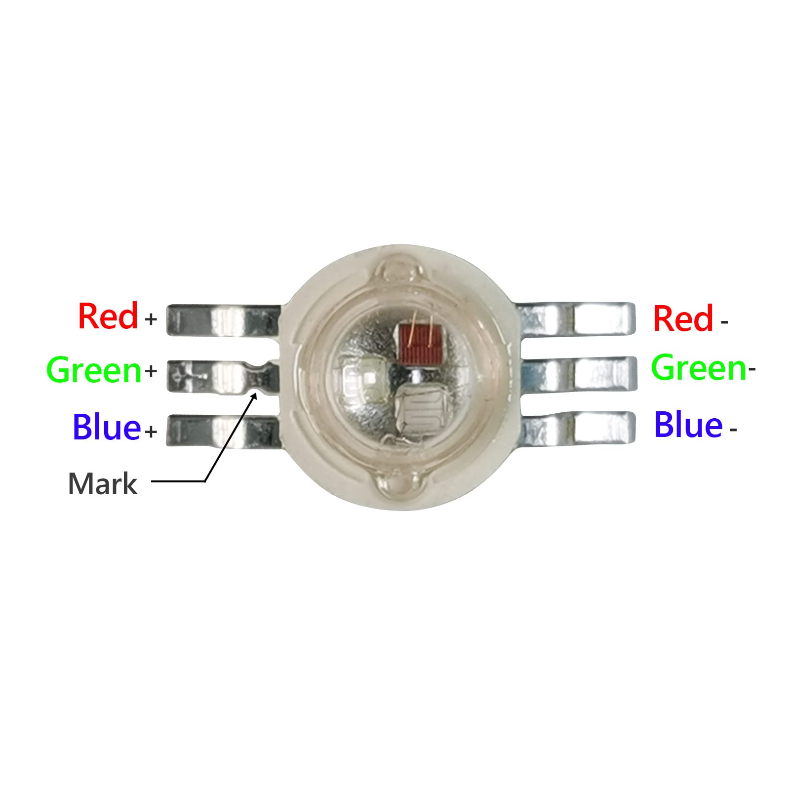 (Pack Of 20) 9W Rgb 3In1 Led Beads, Led Chip Lamp Bulb For Led Stage Lights