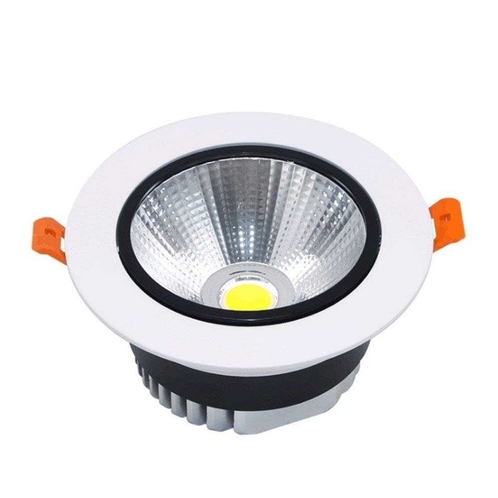 OZZKI Recessed Aluminum LED Recessed Ceiling Downlights Round Down Light Spotlight Lamps COB Energy Saving Rotatable Ceiling Lig