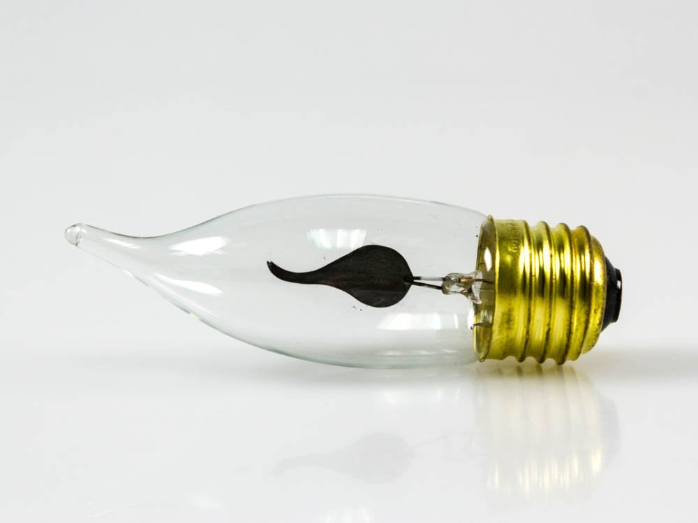 Bulbrite Incandescent CA10 Light Bulb, 3 Watt, Clear, Medium Screw Base (E26), Copper Material