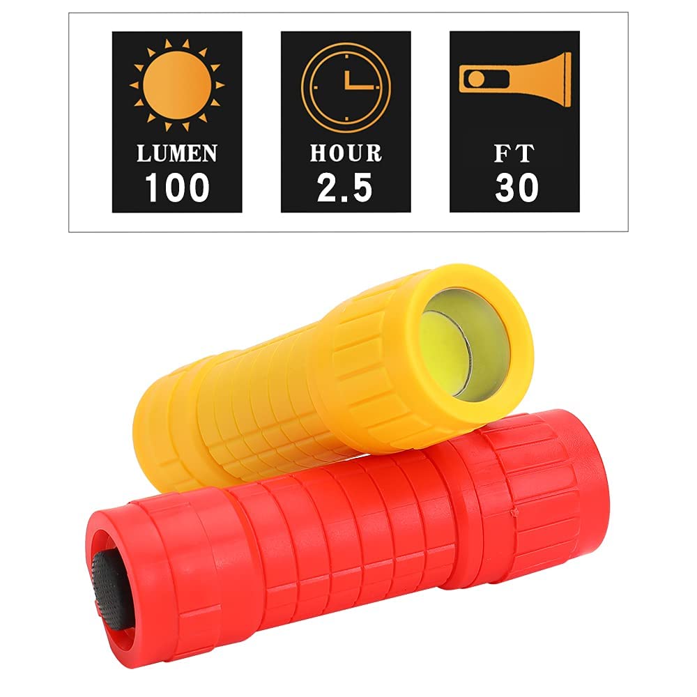 Kunhe Mini Led Flashlight, 100 Lumen, Black, Aluminum, Model Co1, 5 Pack - Ideal For Kids, Party Favors, Christmas Gifts, Stocking Stuffers