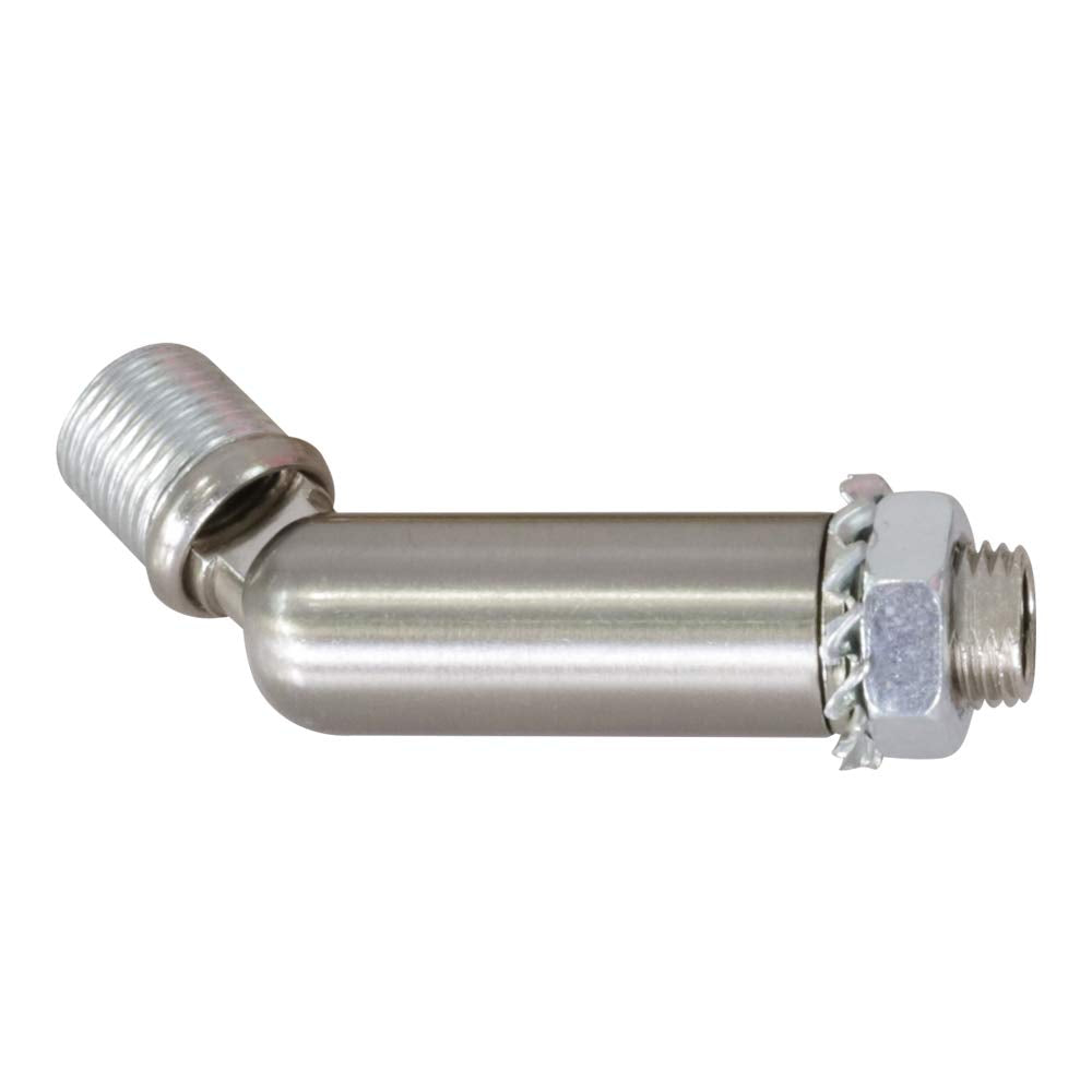 MELUCEE Brushed Nickel Sloped Ceiling Adapter for Chandeliers & Pendant Lights - Ideal for Vaulted & Angled Ceilings