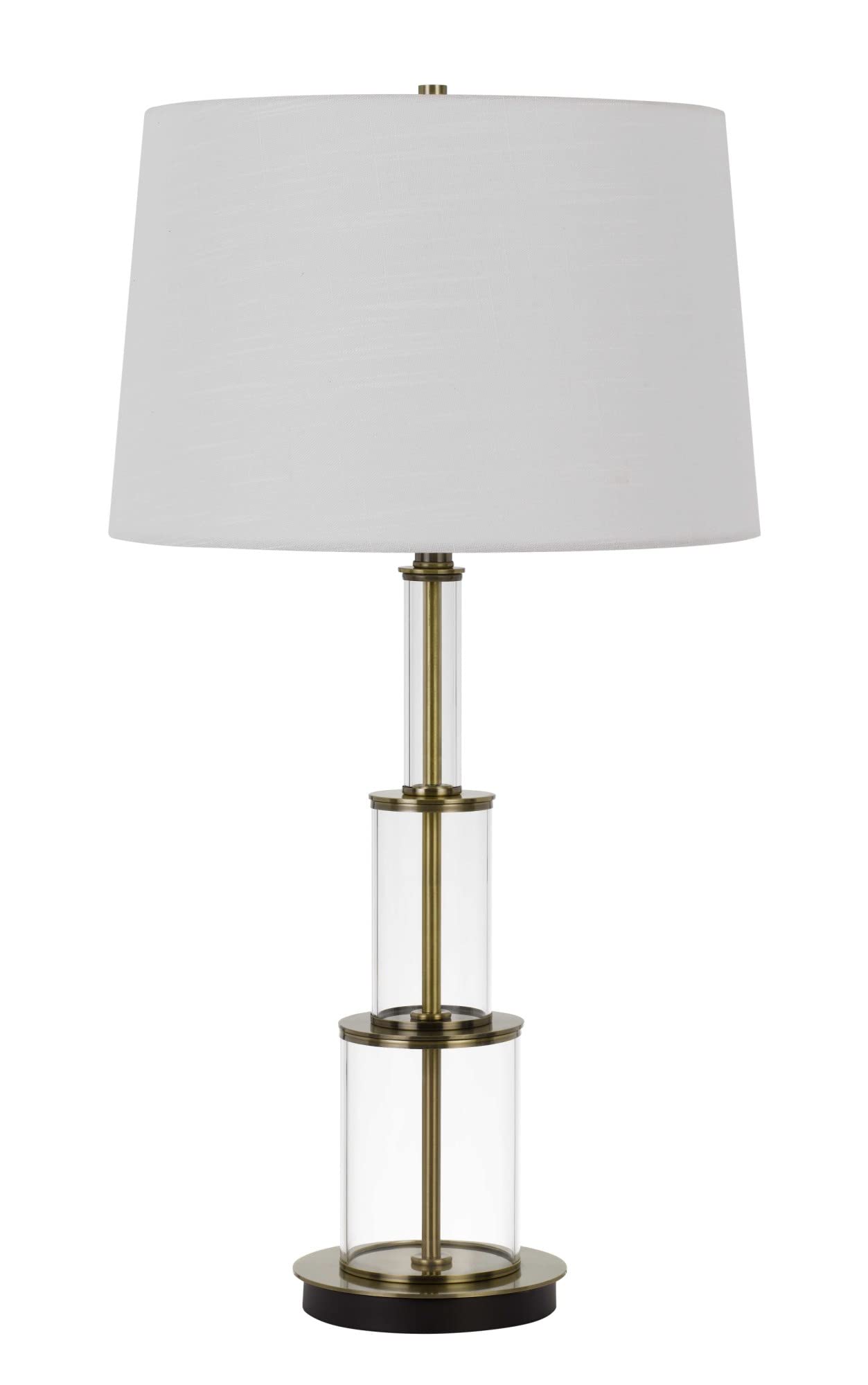 Cal Lighting BO-2853TB Transitional One Light Table Lamp from Brest Collection in Brass Finish, 17.00 inches