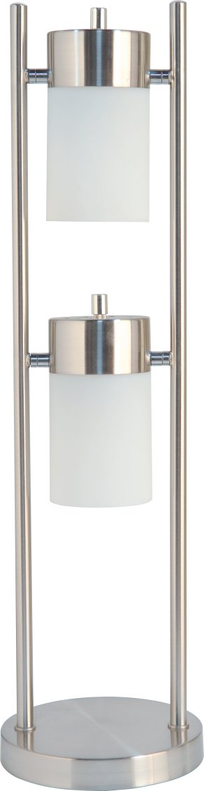 SH Lighting 2-Way Adjustable Stained Shade Table Desk Lamp - Features 2 Lights with Multiple Angles - 25 Tall Great for Living R