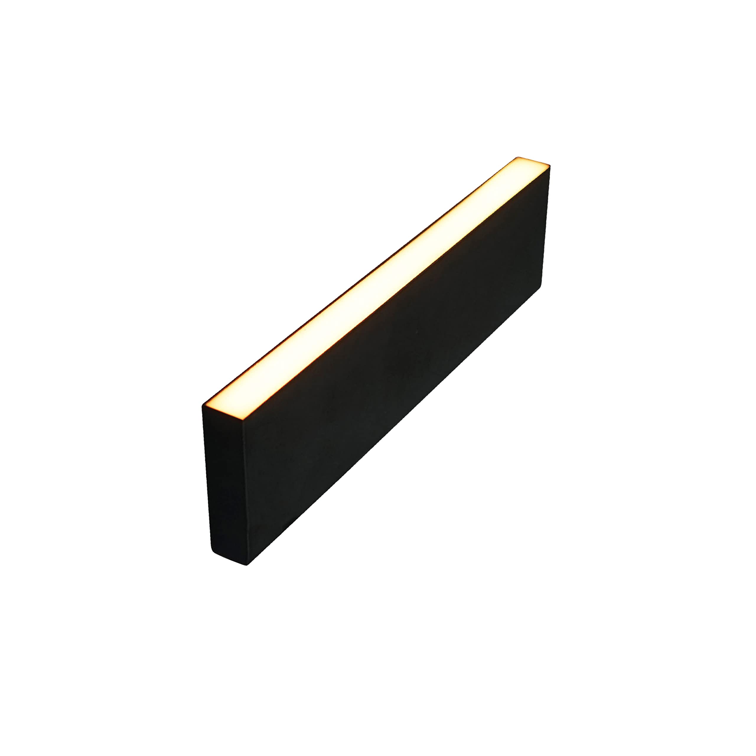 Lumengy Paver Light Slim 0.5X9 Inch Glare-Free Steel Brick Lighting For Pavers, Walls, Driveway & Pathway Borders 2700K Warm White, Waterproof, Drive-Over Rated - 12V Ac/Dc