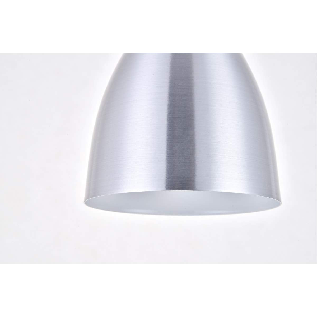 Living District Aiken 1-Light Modern Aluminum Pendant In Burnished Nickel