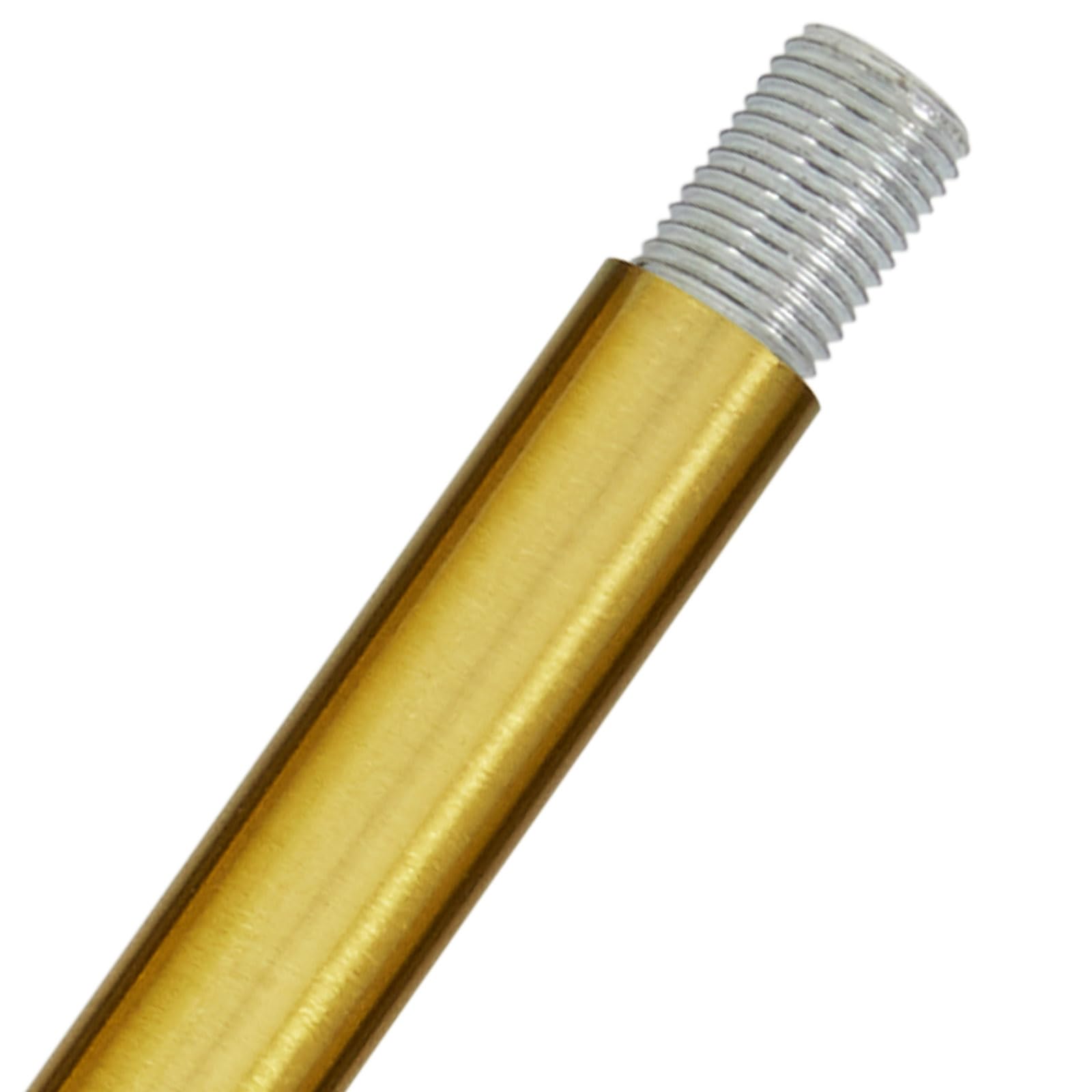 Shengqingtop M10 Threaded Extension Rod With Sloped Ceiling Adapter Kits For Pendant Light, Island Lighting, Brass