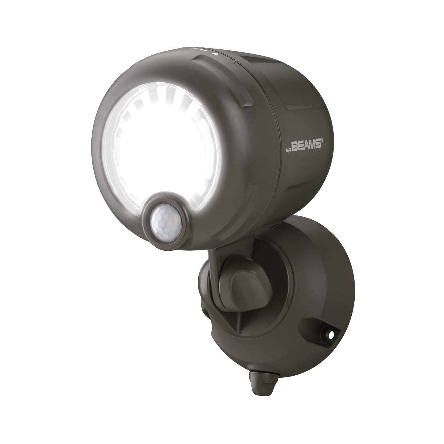 Beams MB360XT 200 Lumen Wireless Battery Operated Powered Motion Sensing LED Spotlight, 1Pack, Brown