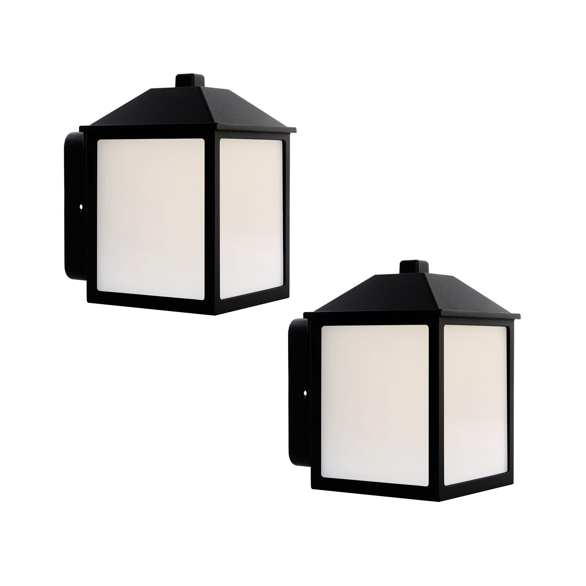UME LED Outdoor Wall Lantern, Waterproof Black Sconce Light Fixture for Porch, Entryway, Garage
