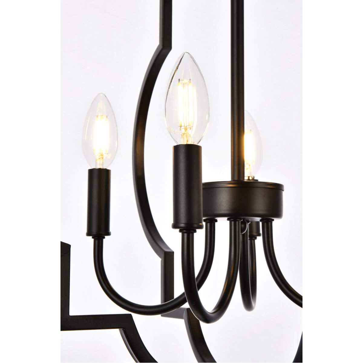 Living District Indoor Modern Home Decorative Bright Ceiling Sandara 4 Lights Pendant in Black