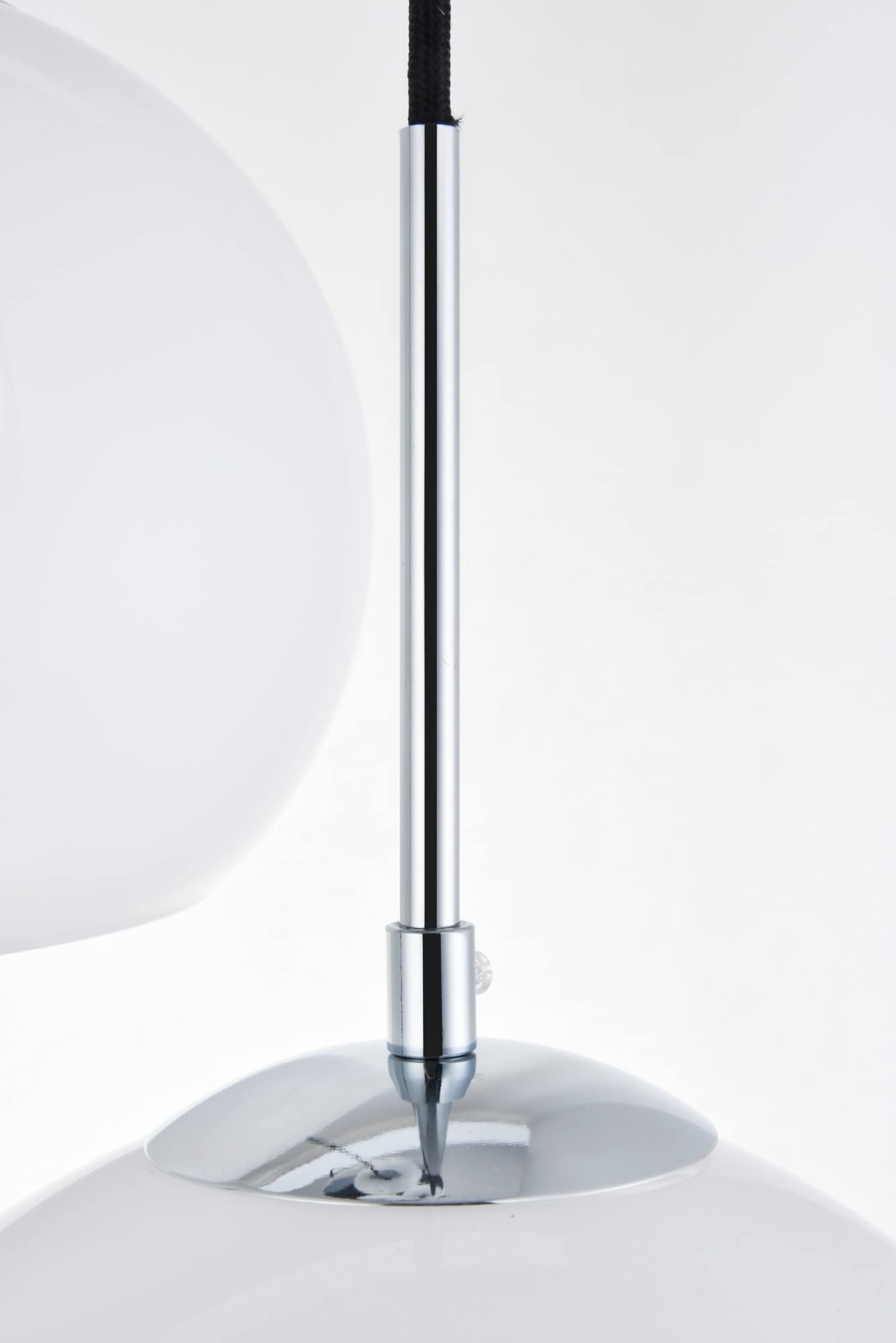 Elegant Lighting Urban Classic Baxter 7 Lights Chrome Pendant with Frosted White Glass