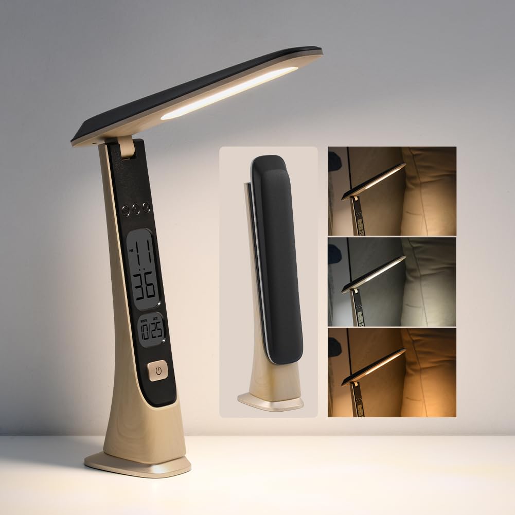 Wilit Rechargeable Lamps Cordless Table Lamp, Foldable Portable Desk Lamp, Battery Operated Lights With Stepless Brightness&Time