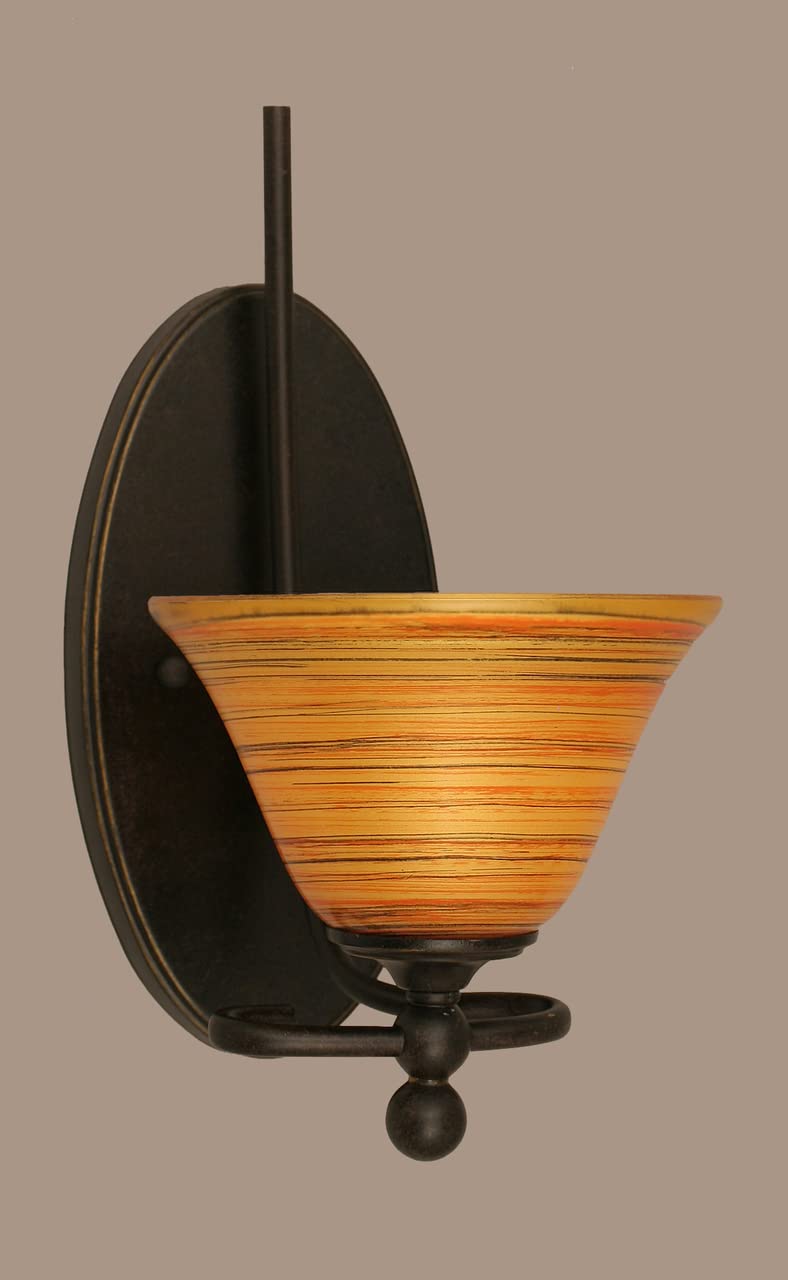 Capri 1 Light Wall Sconce In Dark Granite (591-Dg-454)