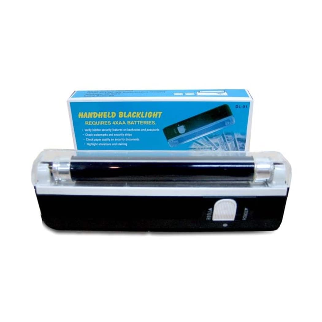 Voila Handheld UV Black Light Torch - Portable LED Blacklight, Black, Model EGHHUV4