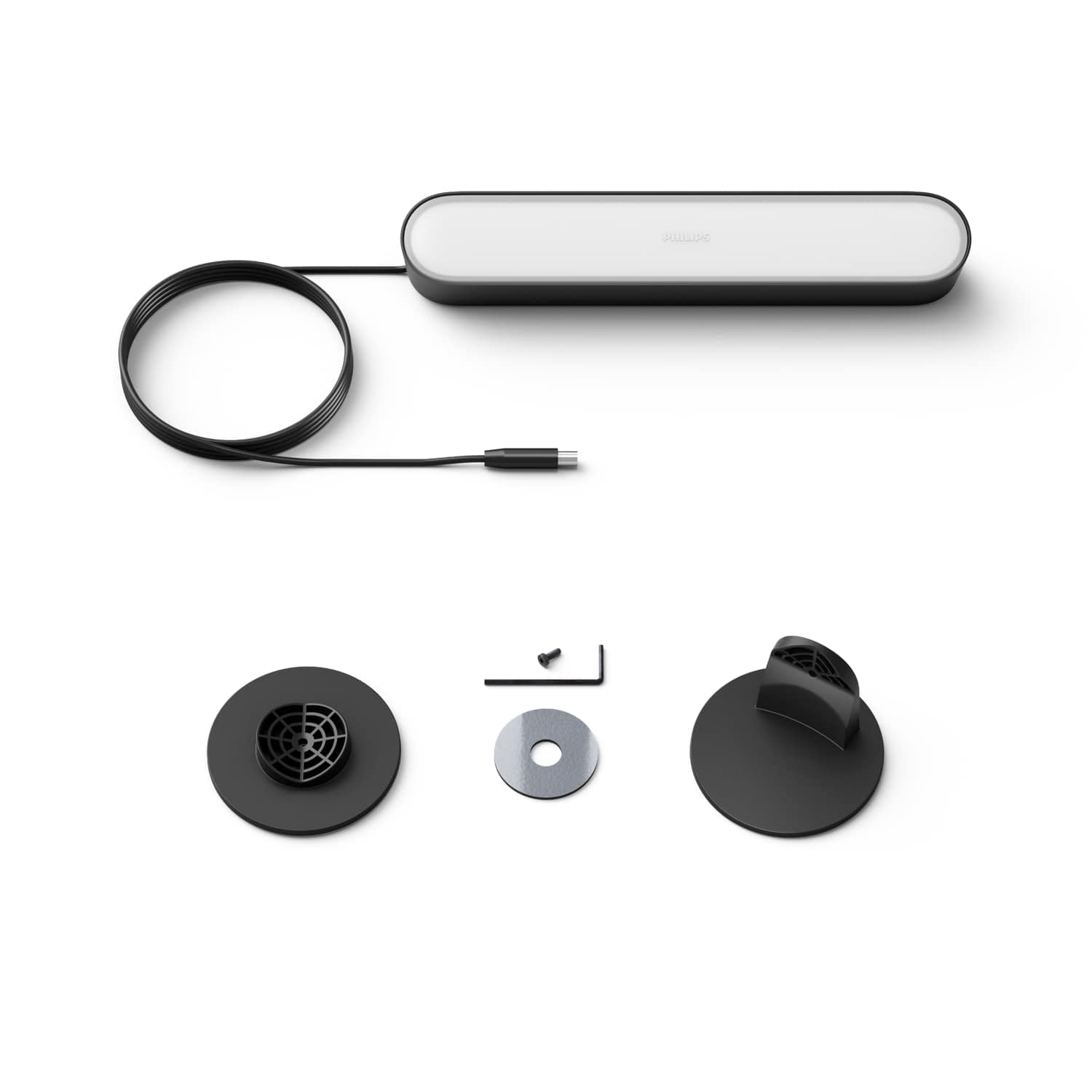 Philips Hue Play Light Bar Extension - Color Changing, Black, Requires Power Supply & Hue Bridge, Model 915005734201