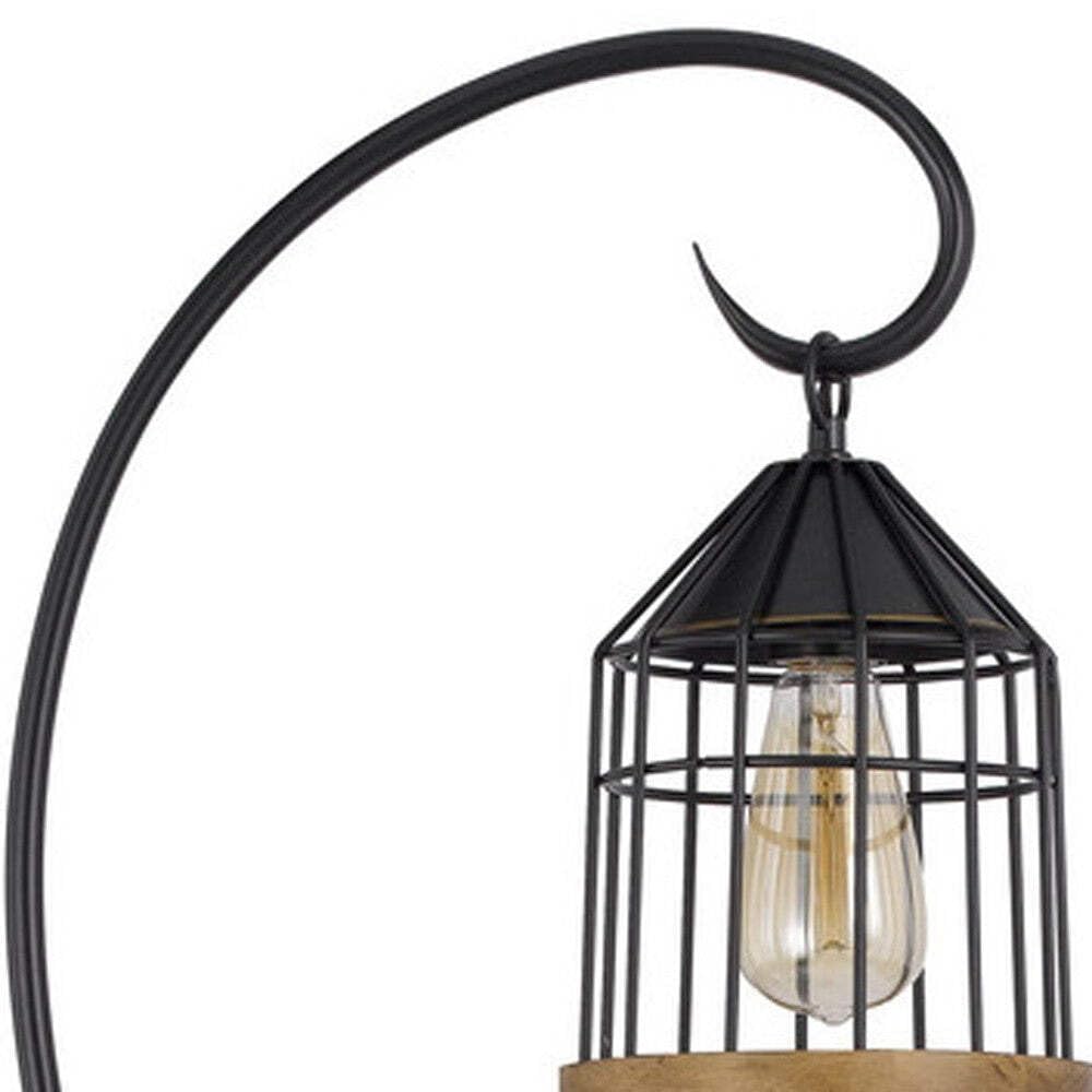 HomeRoots Bronze Traditional Floor Lamp, Metal, 63 in. Height