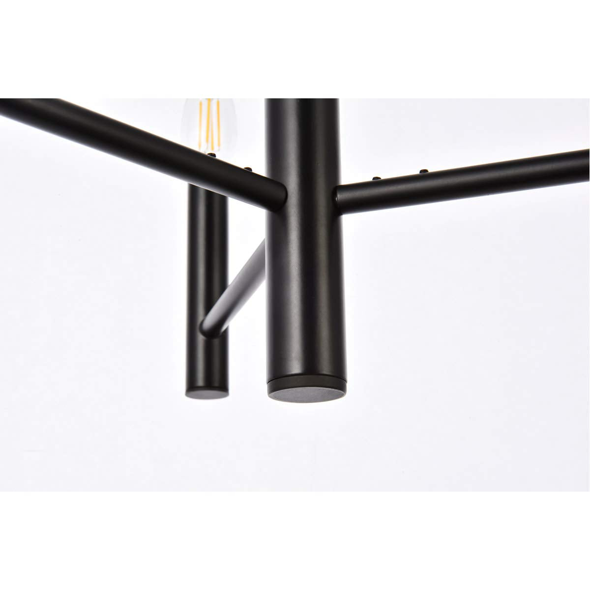 Elegant Lighting Living District Carmella 3 Lights Pendant in Black