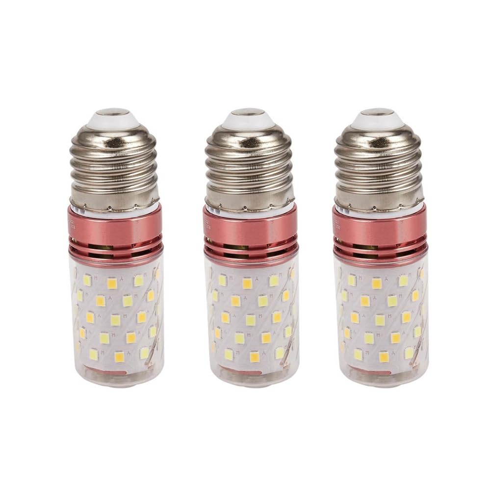 Bloepum 3X 3 Color Temperatures Integrated SMD LED Corn Lamp E27 AC85V - 265V Warm White High Light Conservation 12W