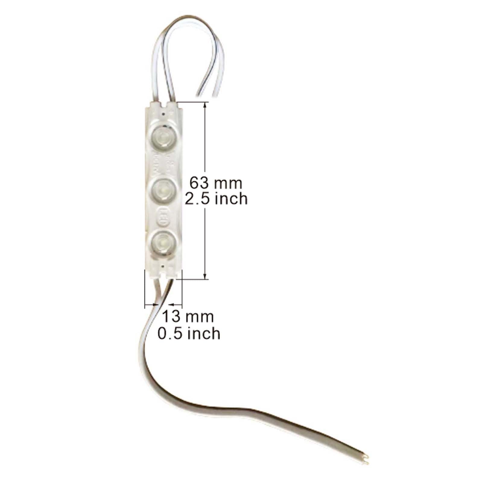 20 Pcs Green Led Module, 12V Super Bright 2835 3 Led Module Waterproof Decorative Light For Advertising Letter Sign. (20, Green)