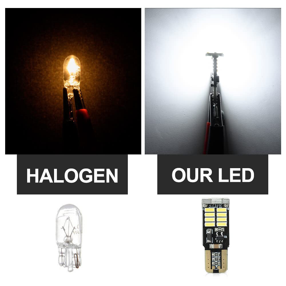 10Pcs Interior Led Lights Bulb Kit For Ford F150 F-150 1997 1998 1999 2000 2001 2002 2003 Map Dome License Plate Lights Super Bright 6000K White F150 Led Interior Light Bulbs + Install Tool