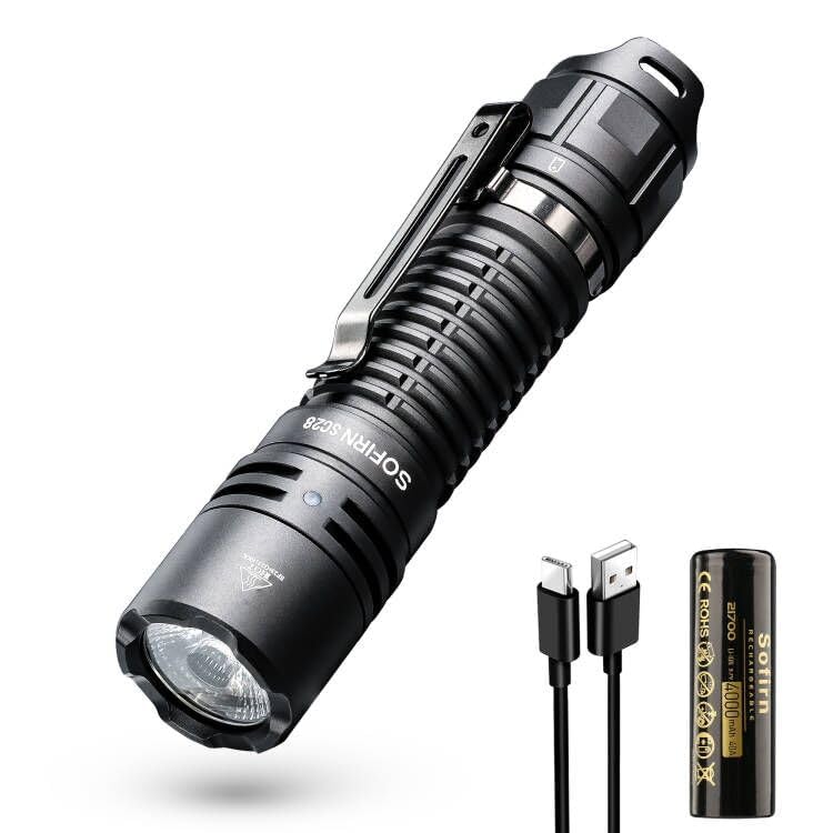 Sofirn Led Tactical Flashlight 2800 Lumens Rechargeable Flashlight For Camping And Hiking