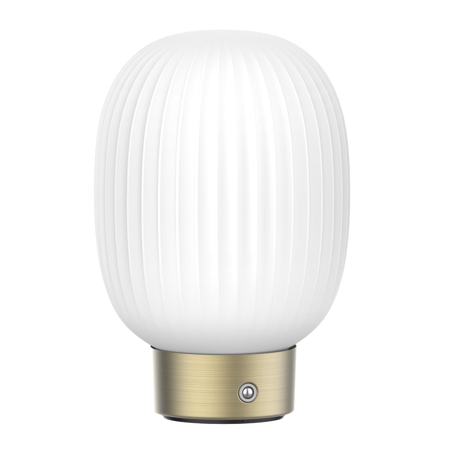 Newhouse Lighting Altura  Brass 2700K Dimmable Cordless USB-C Rechargeable Glass Table Lamp NHTL-AL-BRS  Cordless Desk Lamp for Living Room  Bedroom  Coffee Table  and Other Cozy Home Decor