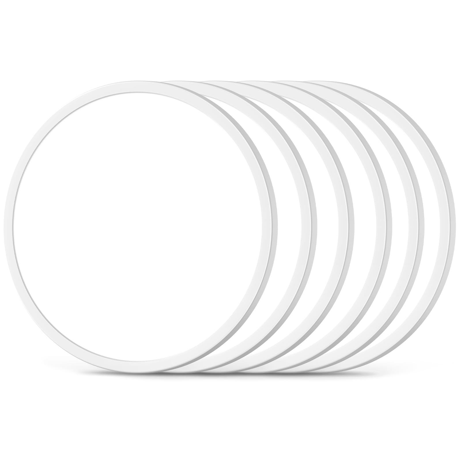 6-Pack 12 Inch Flush Mount LED Ceiling Lights, 24W 3200LM Super Slim Round Light Fixtures, 3 Color Temperature in One (2700K/300