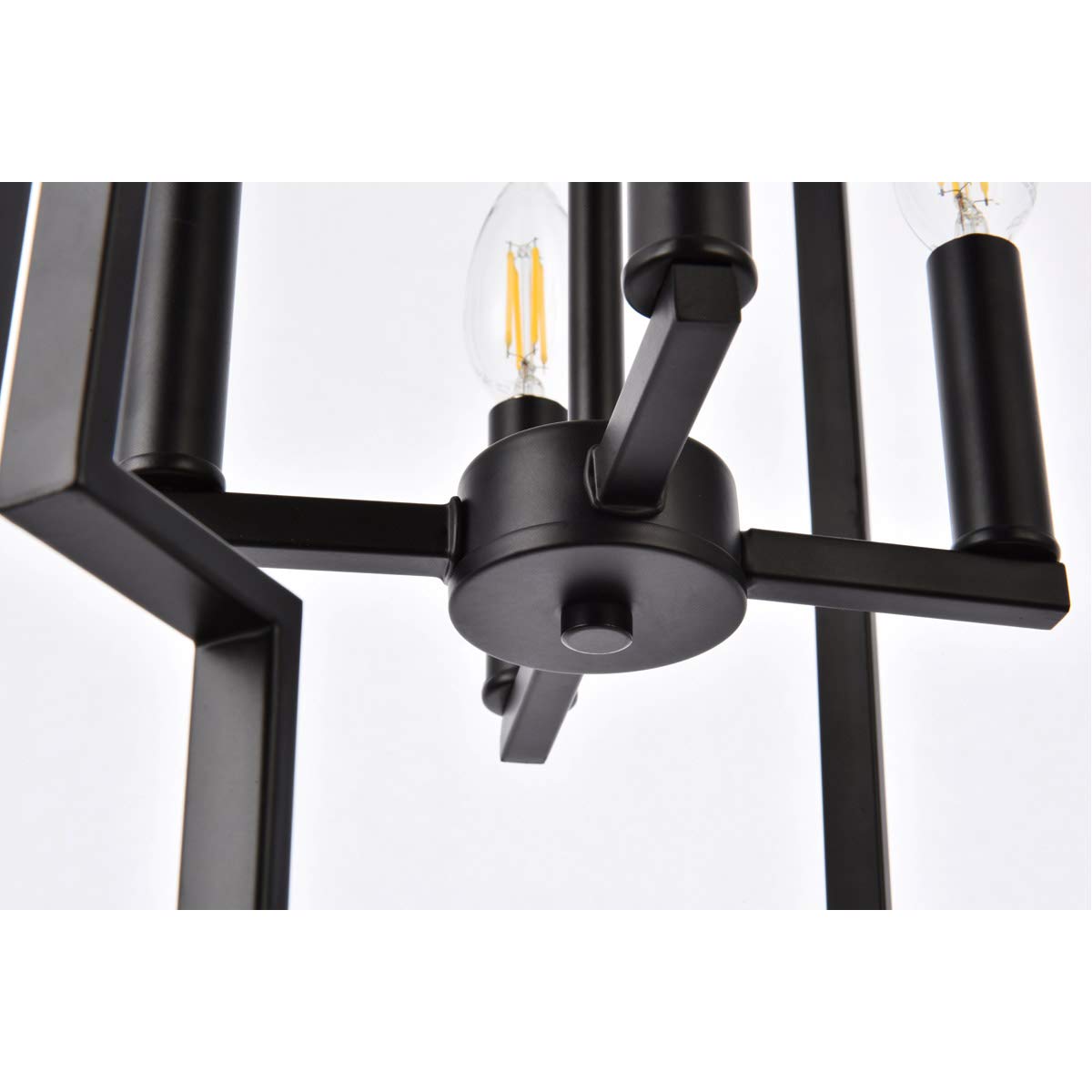 Living District Indoor Modern Home Decorative Bright Ceiling Rosenfeld 4 Lights Pendant in Black