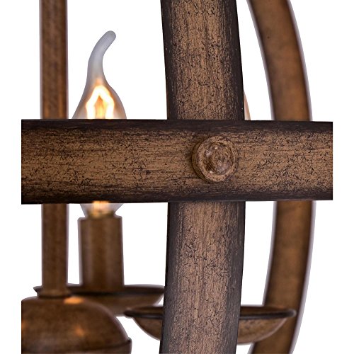 Westinghouse Three-Light Pendant, Barnwood, Metal, Model 6353600