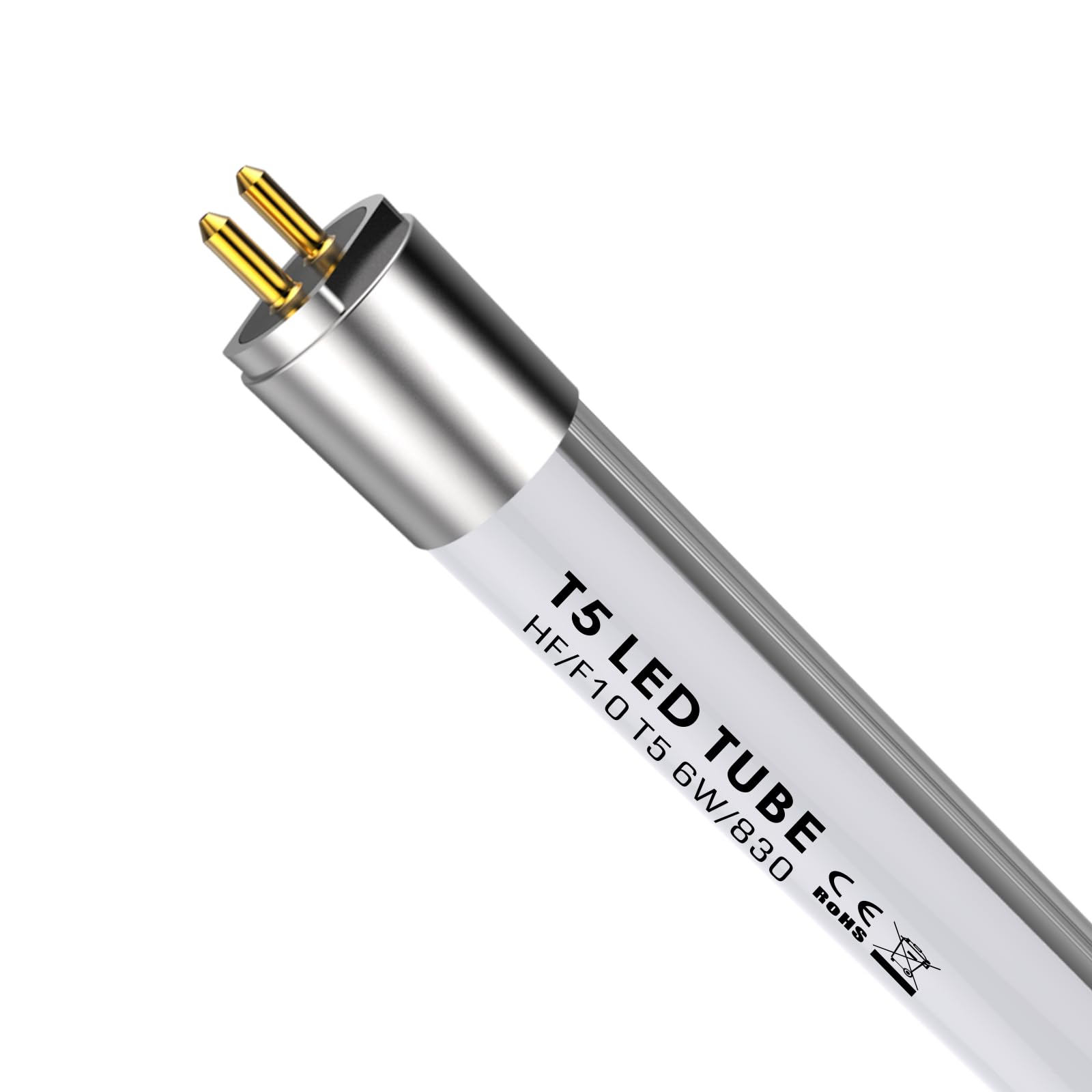 Ihyctv 16 F10T5/830 Led Fluorescent Bulb Replacement, 3000K Warm White, G5 Led T5 Tube 6W 790 Lumen, For 10W 16.5 Jasco Philips