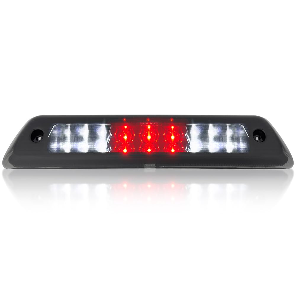 RECON 3rd Brake Light Kit for 2009-2014 F150, Smoked Black Lens, White Cargo Lights, Model 264111BK