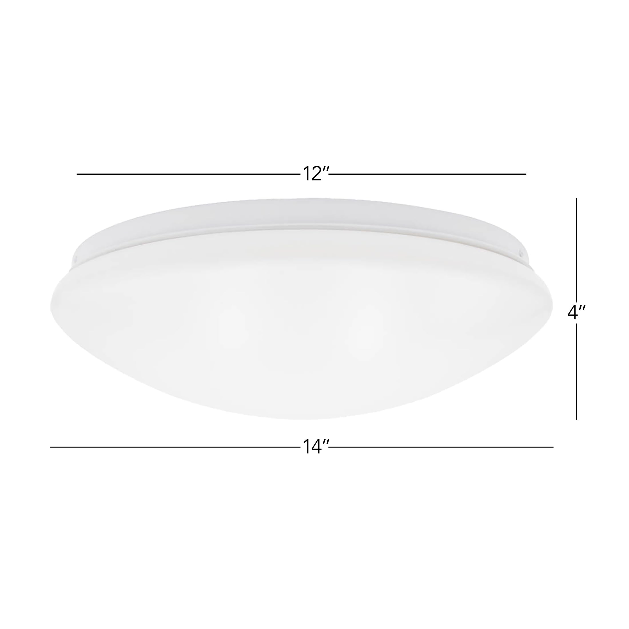 Maxxima 14" LED Flush Mount Ceiling Light Fixture - Dimmable Warm White, 1600 Lumens, Ideal for Bedroom, Kitchen, Entryway, Model MCL-4142000