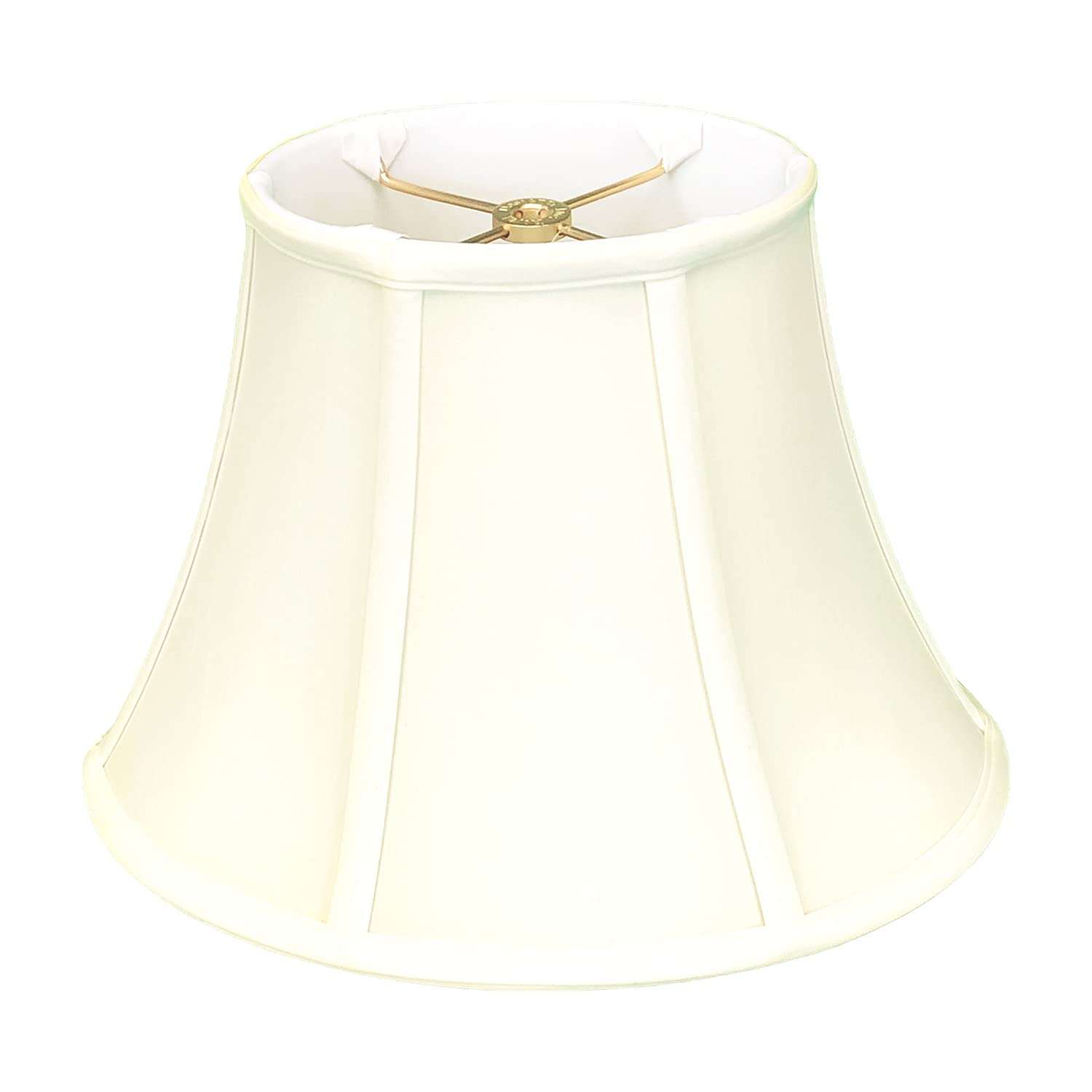 Royal Designs Oval Flare Bottom Outside Corner Basic Lamp Shade, Eggshell, (10.5 x 7.5)&quot; x (18 x 14)&quot; x 13&quot;, BS-725-18EG