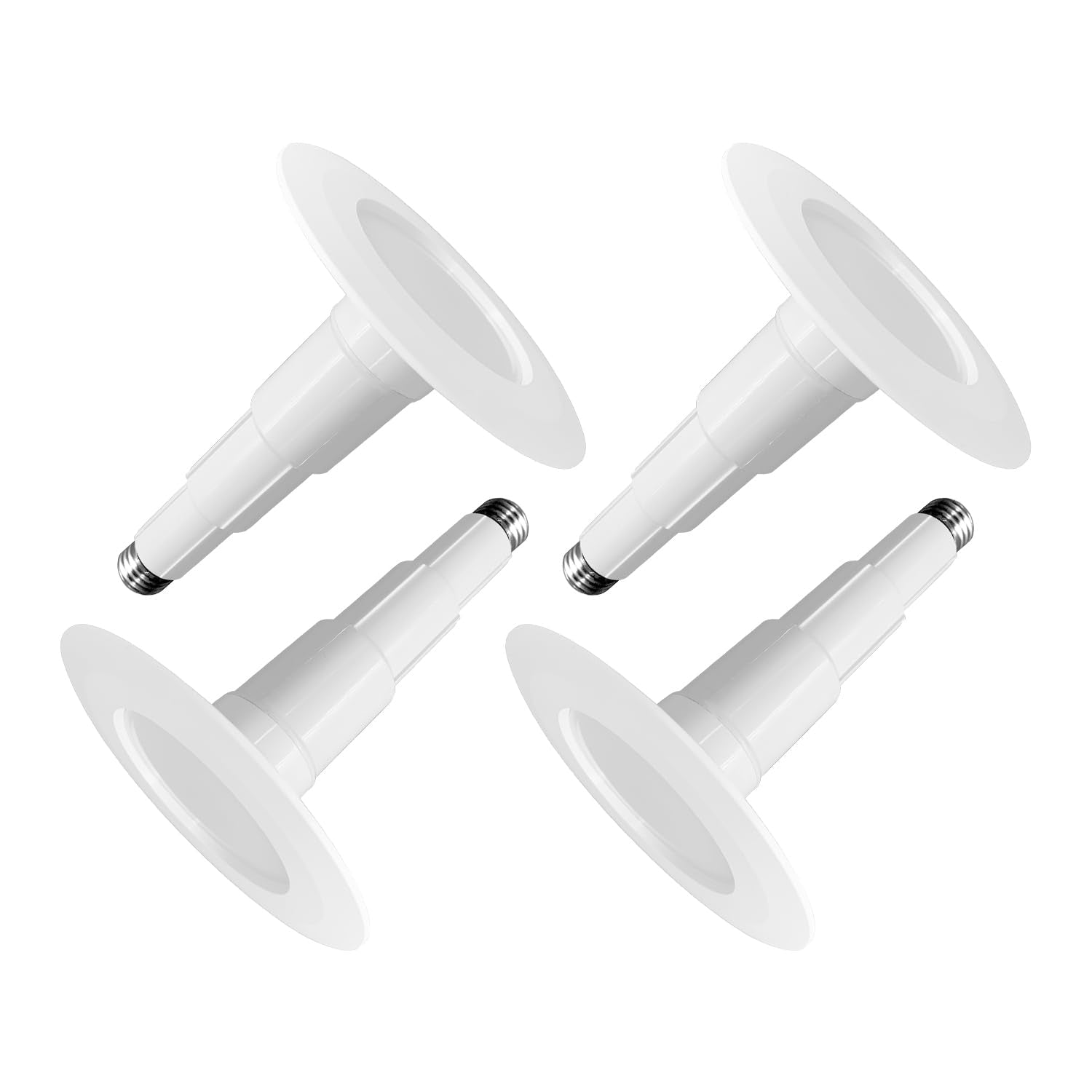 Jolux 4 Inch LED Can Lights Adjustable Recessed Retrofit Downlight, 8.5W=40W, 2700K Soft White, 500LM, Dimmable,ETL Damp Rated R