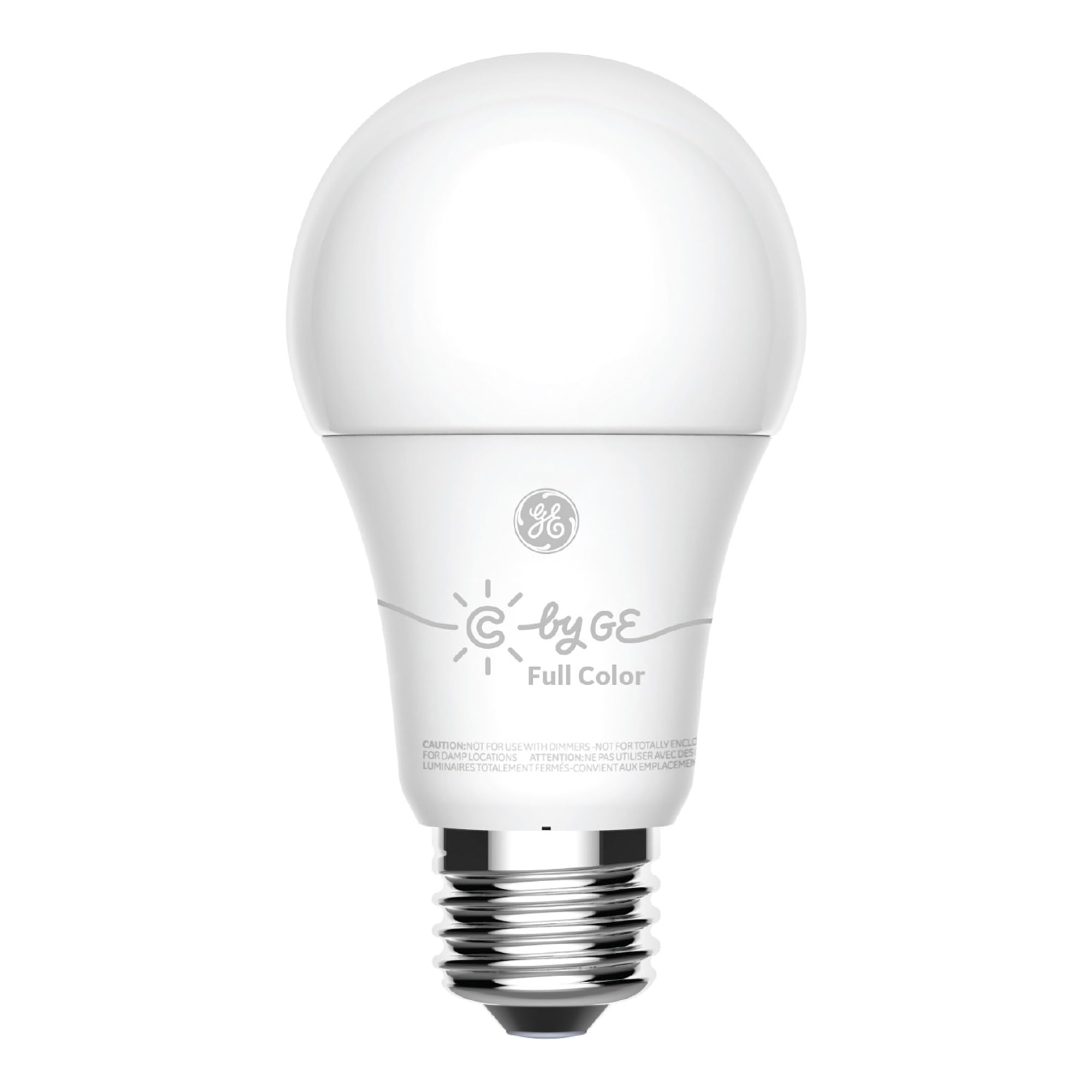 Ge Cync Smart Led Light Bulb, Full Color, Bluetooth Enabled, Alexa And Google Home Compatible,White, (1 Pack), Packaging May Var