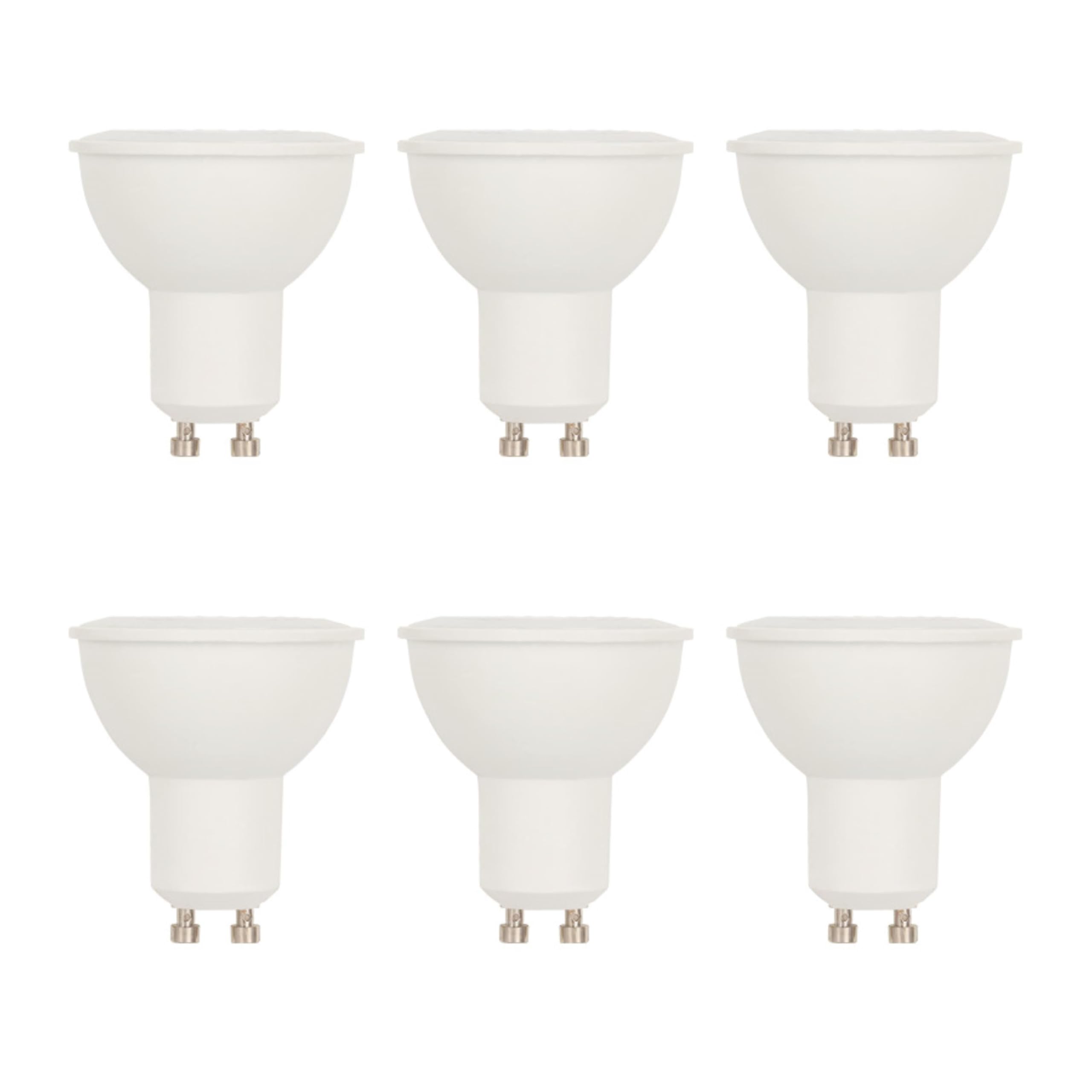 50 Watt Equivalent Mr16 Flood Dimmable Bright White Led Light Bulb, Gu10 Base, 6 Pack