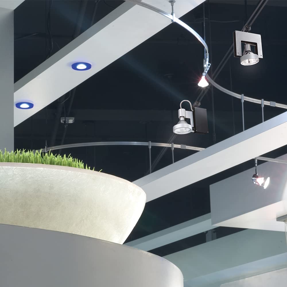 Jesco Lighting Hmh701T4Nf70S Contempo 701 Series Metal Halide Track Light Fixture, T4 24-Degree Narrow Flood, 70 Watts, Silver Finish