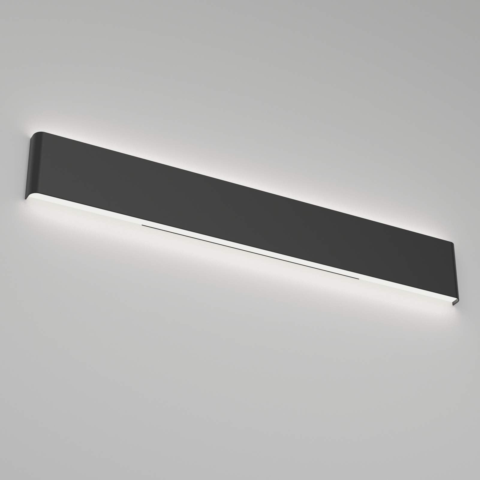 Ralbay Modern Black LED Vanity Light Fixtures, 39.3inch, Up and Down Bathroom Lighting, Cold White 6000K, Aluminum