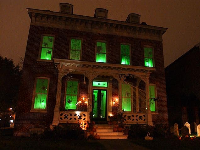 Morsatie LED Flame Light Bulbs, 4-Mode Flickering Effect, E26, Green, Model MSFLBB2-GREEN for Halloween & Christmas Decoration